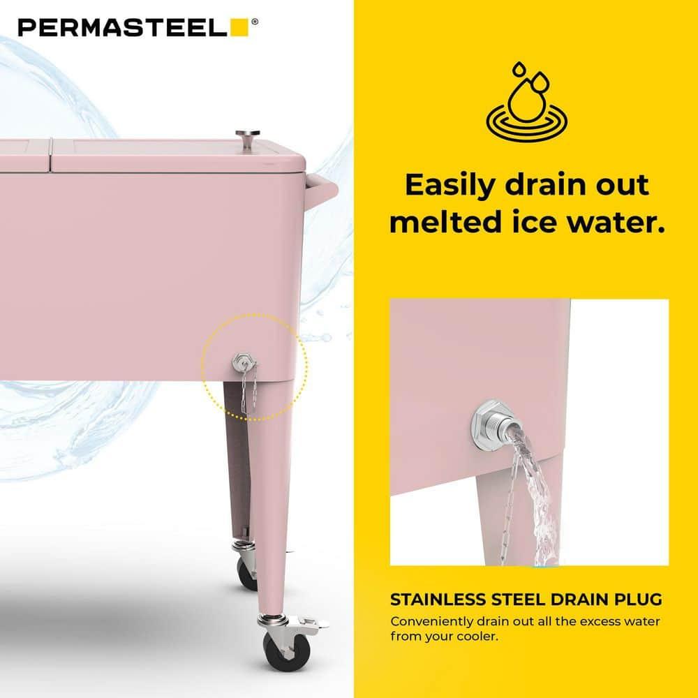 80 Qt. Outdoor Rolling Cooler Cart