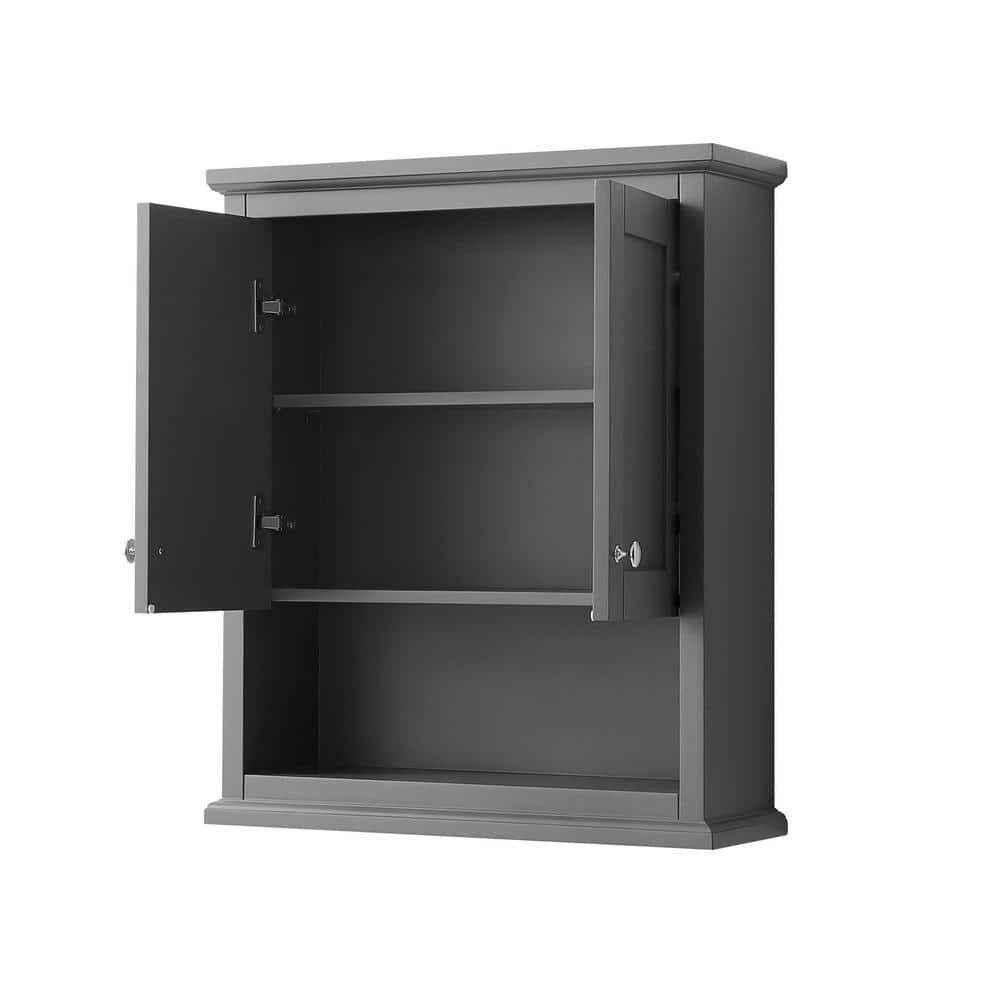 Wyndham Collection Avery Solid Wood Wall Over The Toilet Storage