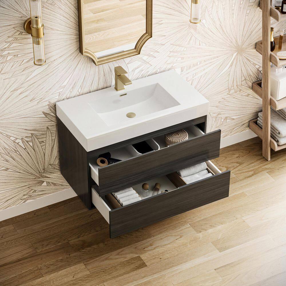 Valencia 36" Wall Mount Single Sink Bathroom Vanity with Top and Sink (Faucet Not Included)