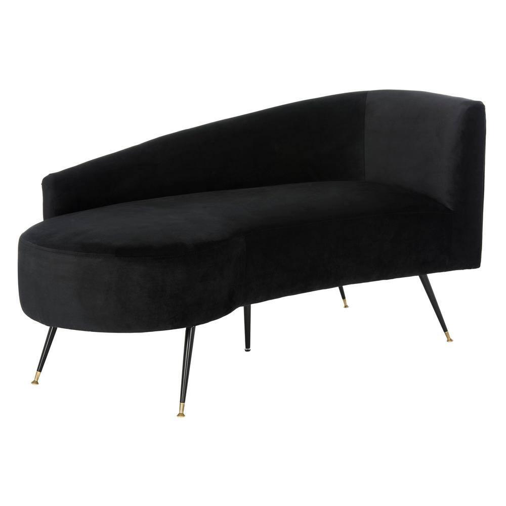 Evangeline Parisian Settee - Black - Safavieh.