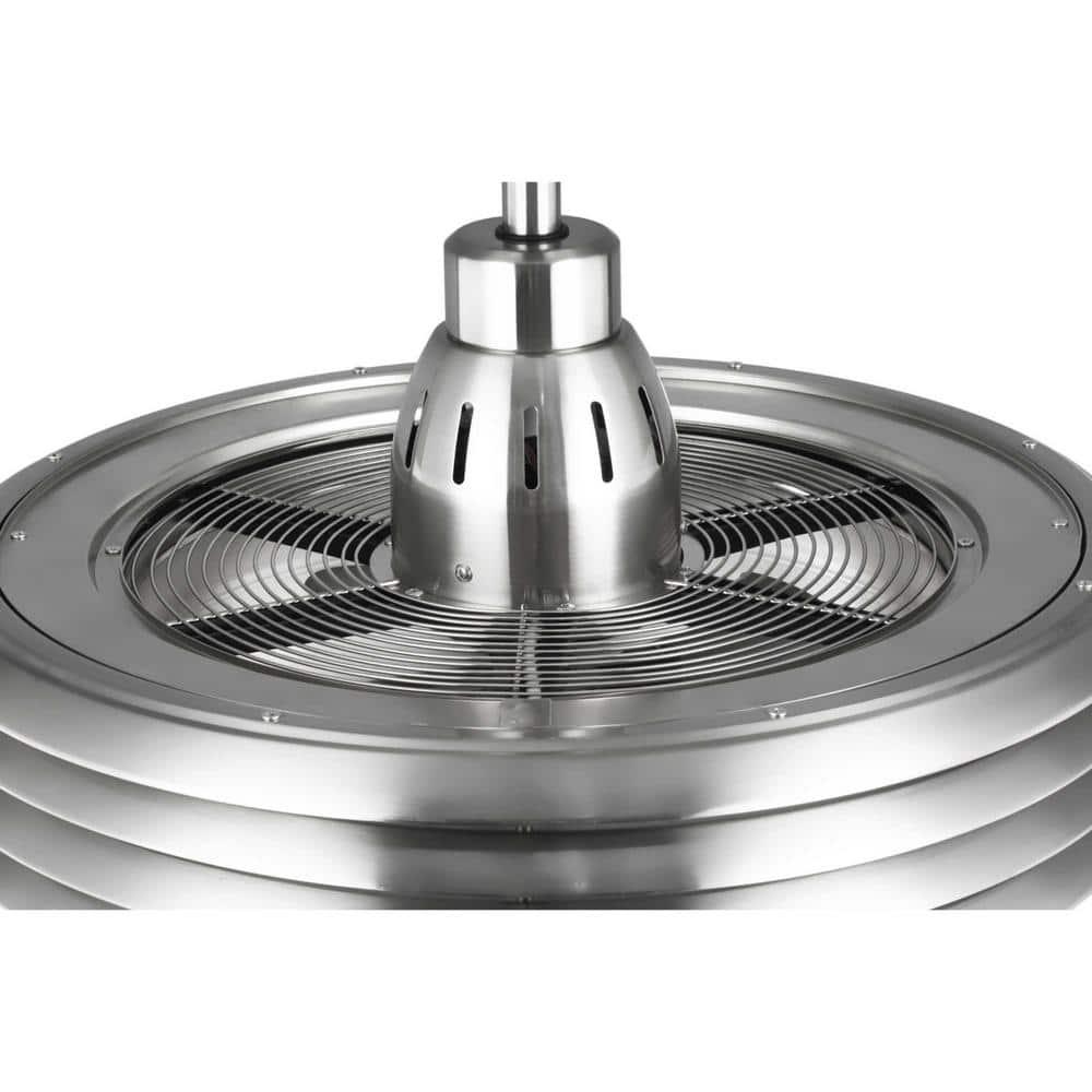 P2594-0930K-Progress Lighting-Sanford - Wide - Ceiling Fan - 1 Light - Handheld Remote - Damp Rated in Transitional style - 22.88 Inches wide by 17.75