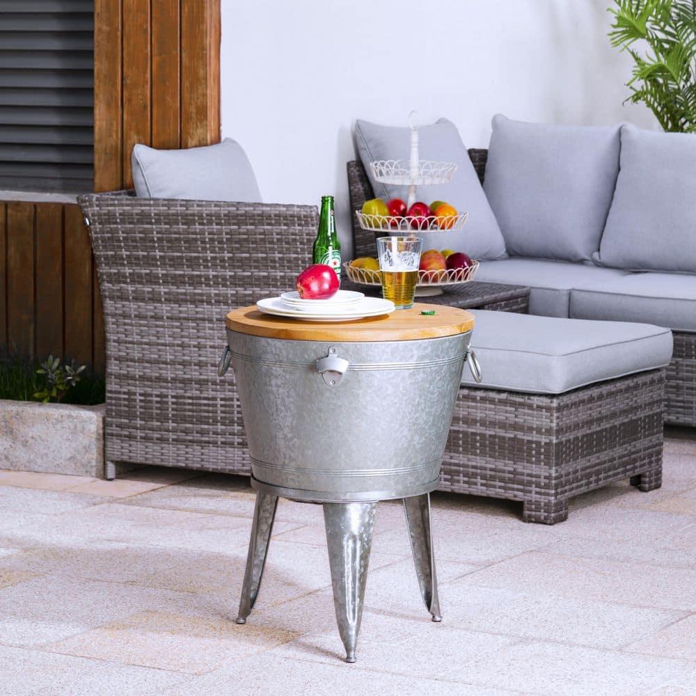 Laurel Foundry Modern Farmhouse® Maisy Metal Beverage Tub