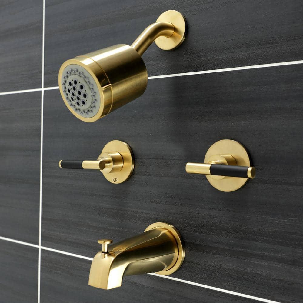 Kingston Brass Kaiser Double-Handle Tub and Shower Faucet