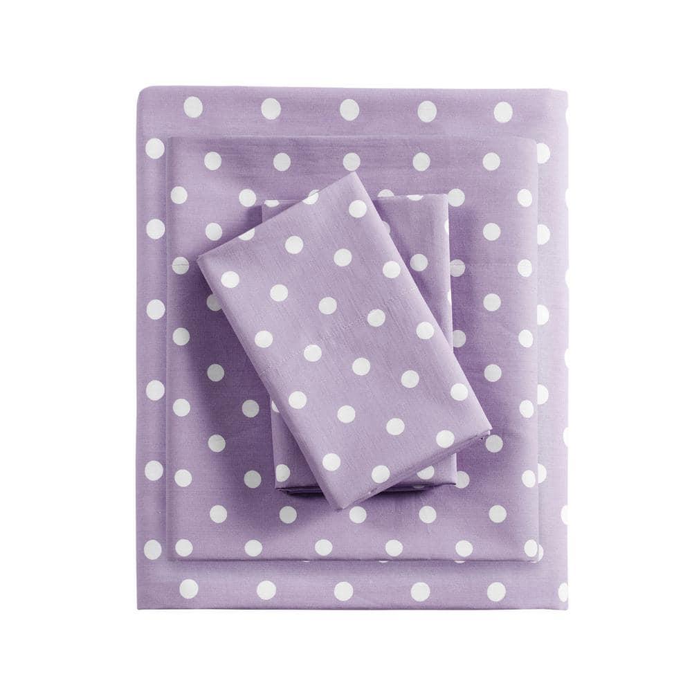 Intelligent Design Polka Dot Polka Dot Printed 100% Cotton Sheet Set