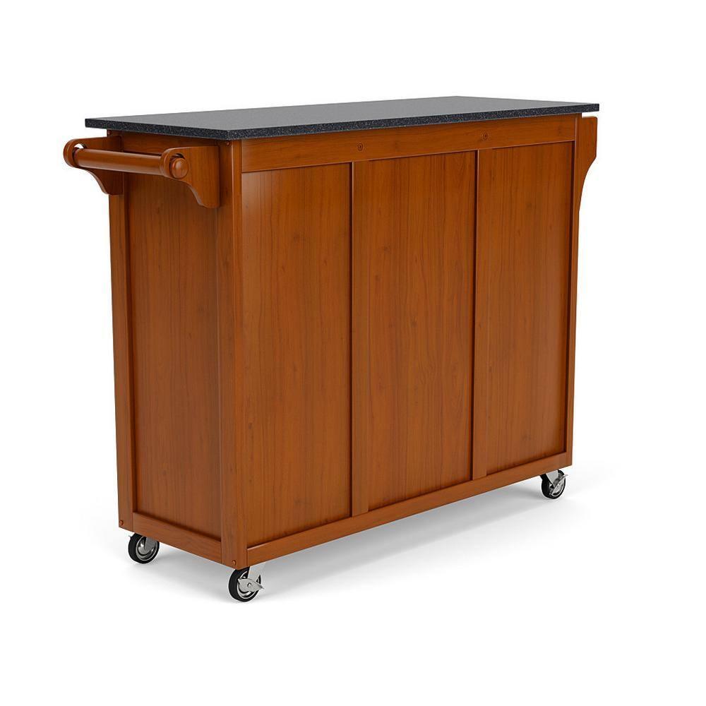Homestyles Create-a-Cart Wood Rolling Kitchen Cart in Brown