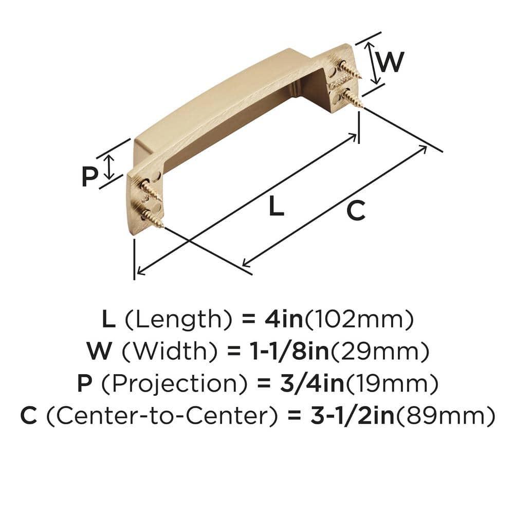 Highland Ridge 3 1/2" Center to Center Cup/Bin Pull