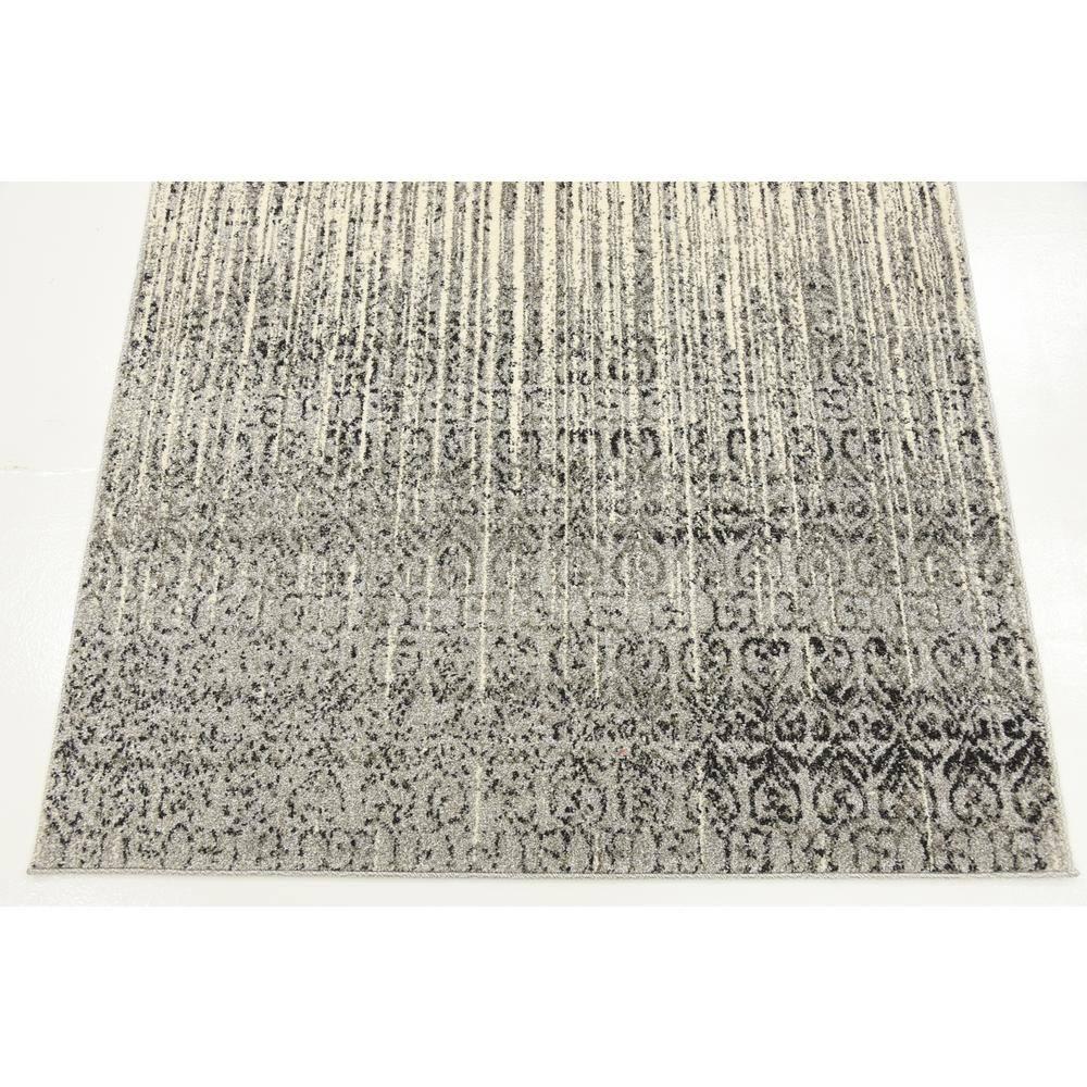 Unique Loom Del Mar Collection Area Rug - Jennifer (4' 1" x 6' 1" Rectangle Gray/Black)