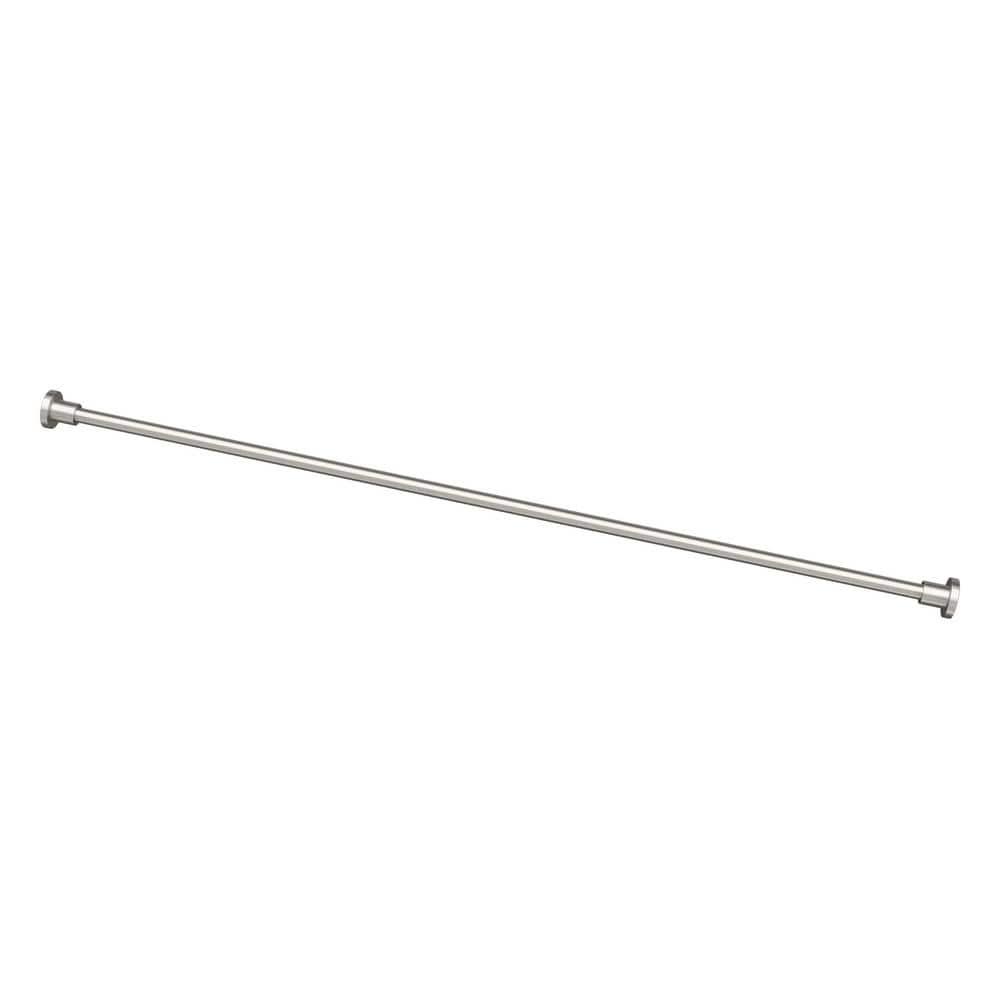 Minimalist 60" Straight Fixed Shower Curtain Rod | Wall Mount Solid Brass Shower Rod