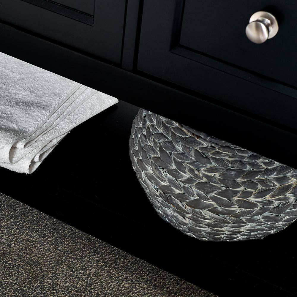 Fresca Manchester 42-in Black Undermount Single Sink Bathroom Vanity with White Quartz Top