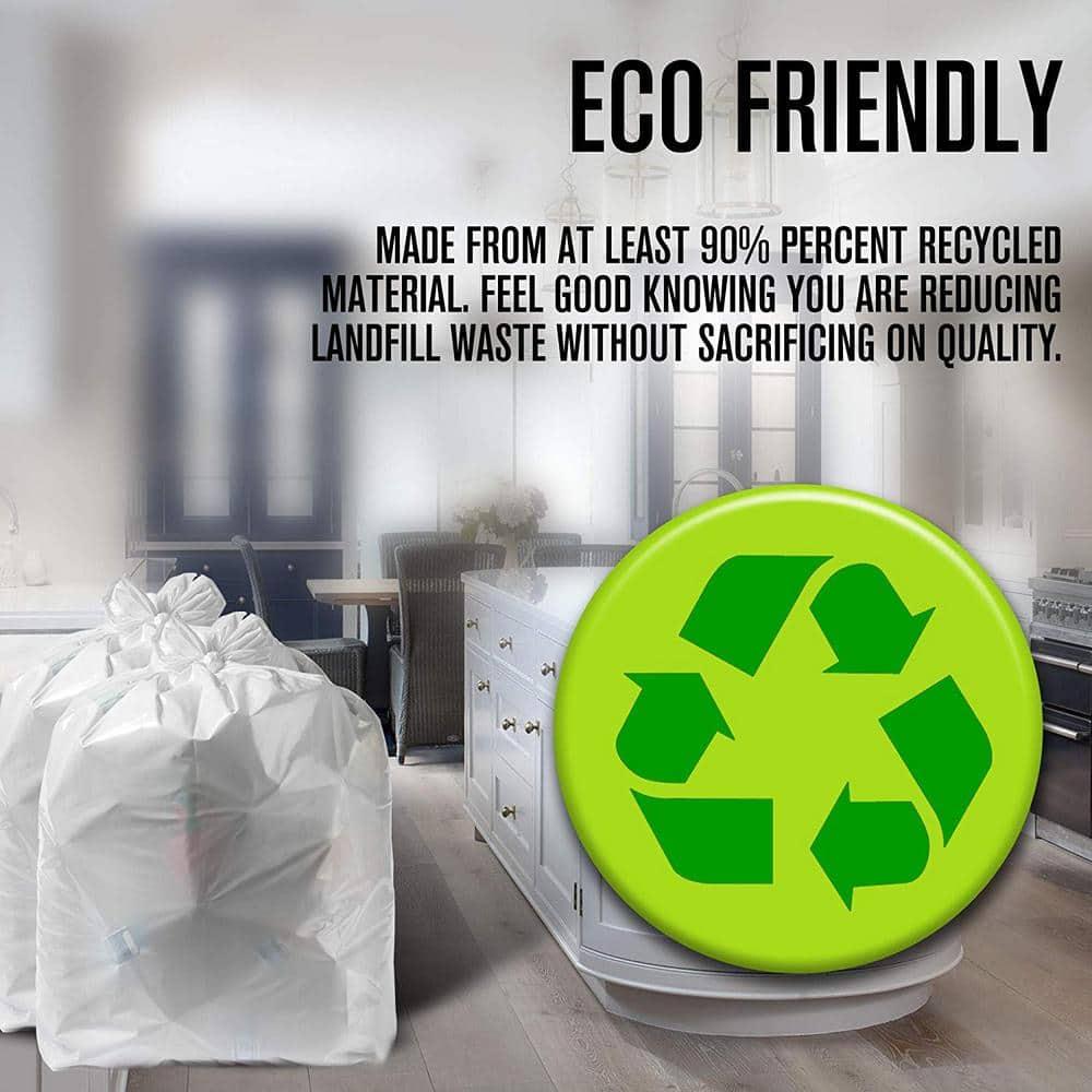 Trash Compactor Bags - (40 Pack with Ties) 18 Gallon for 15 inch Compactors - 25" x 35" Heavy Duty 2.5 MIL Garbage Disposal Bags Compatible with Kitchenaid Kenmore Whirlpool GE Gladiator