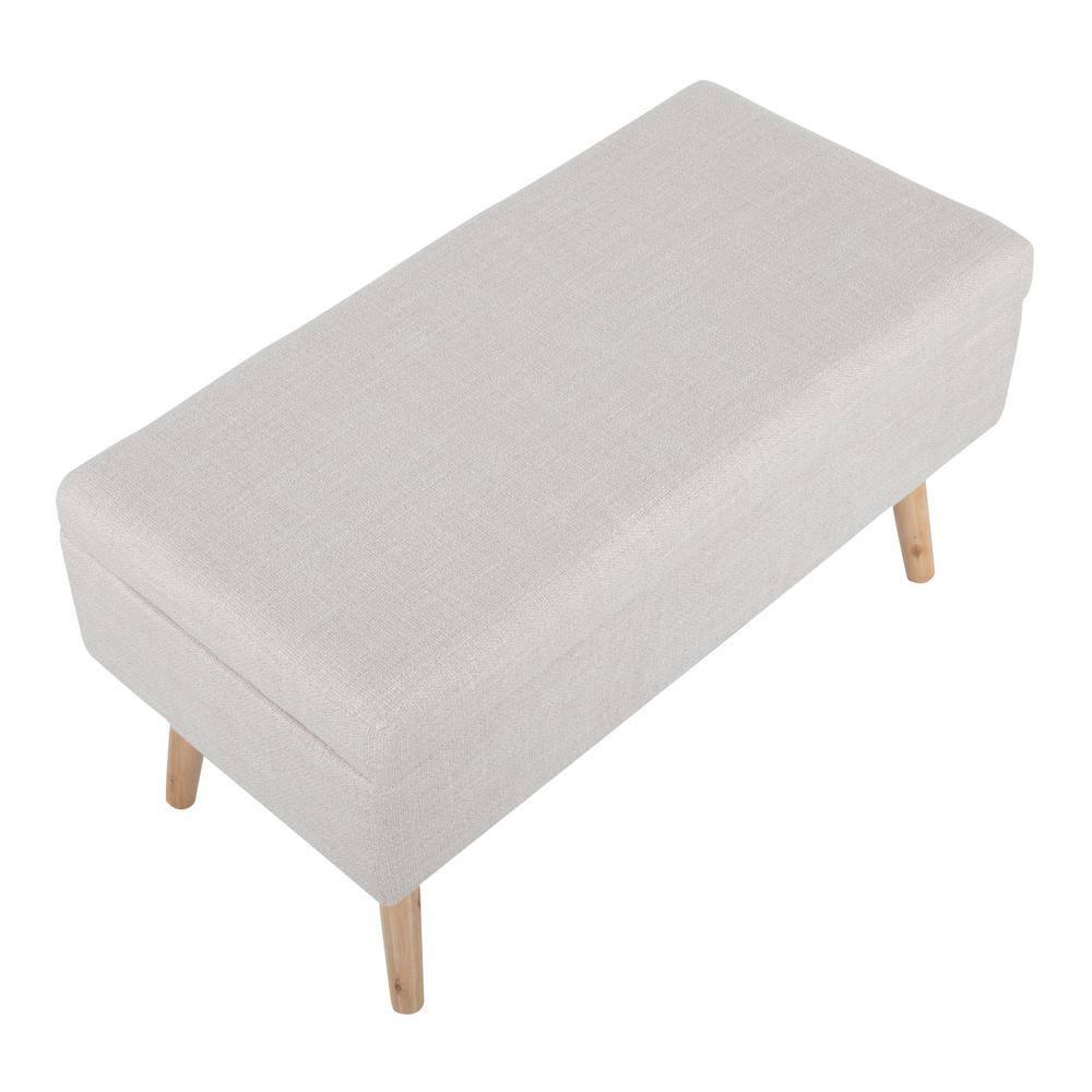 Mercury Row® Beyers Fabric Upholstered Storage Bench