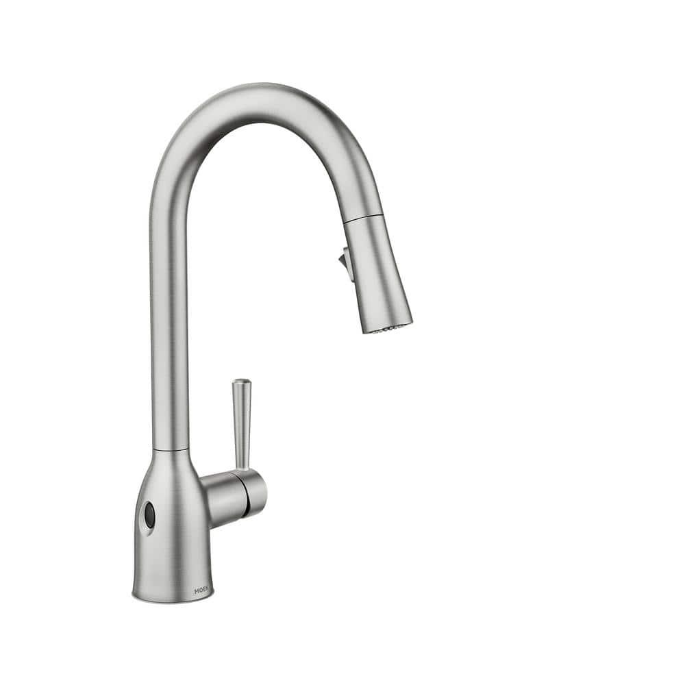 Moen Adler MotionSense Wave Single Handle Pulldown Kitchen Faucet with Power Clean Technology