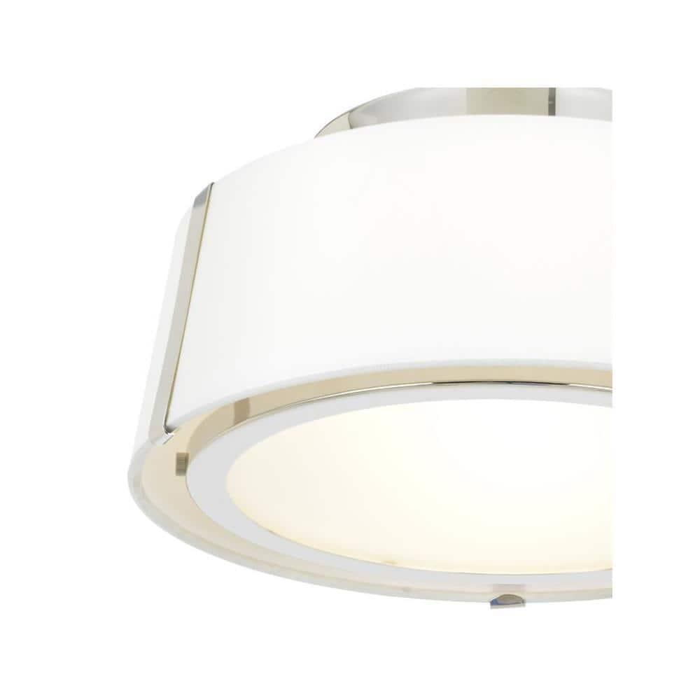 Crystorama Lighting Fulton 2 - Light Flush Mount in  Polished Nickel