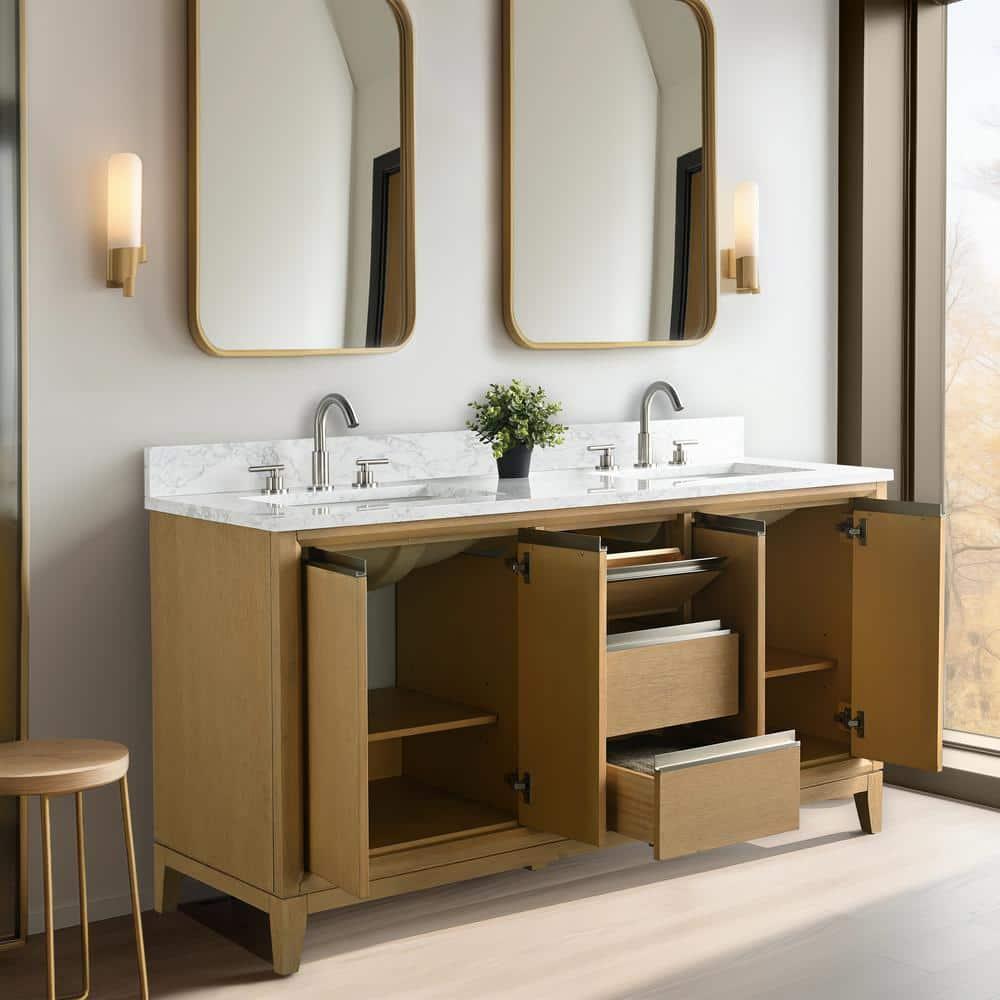60 Double Bathroom Vanity with Top