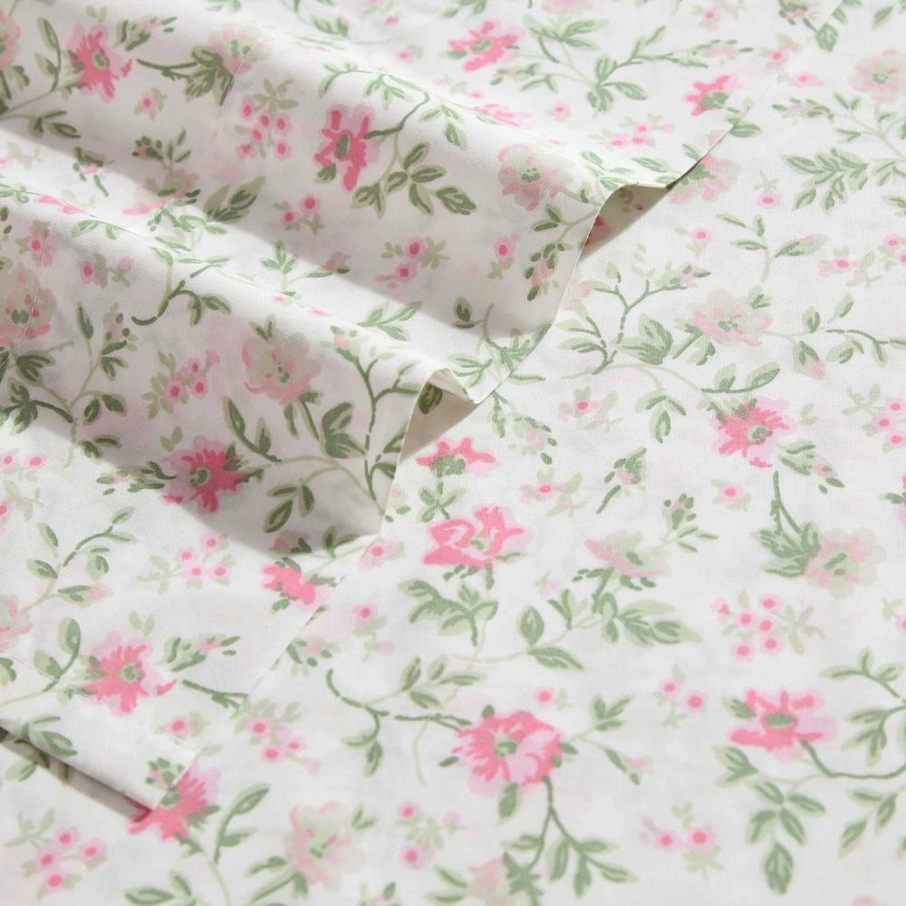 Laura Ashley Printed Cotton Percale Sheet Set