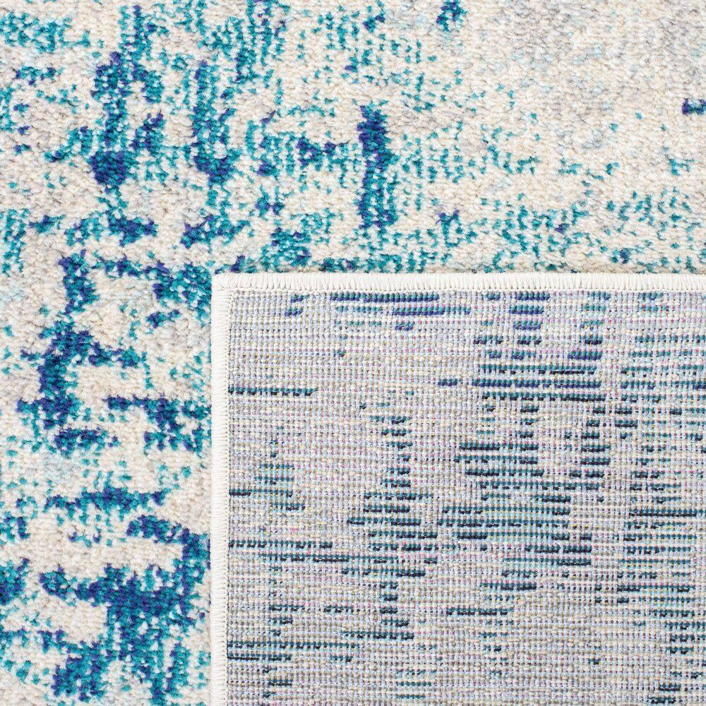 Madison MAD471 Power Loomed Indoor Area Rug - Ivory/Turquoise - 8'x10' - Safavieh