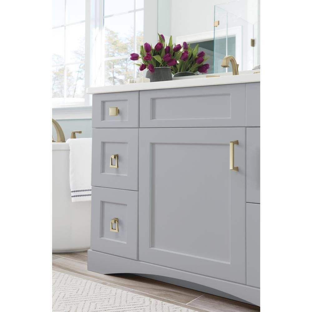 Amerock Blackrock 1-3/16 inch (30mm) Length Golden Champagne Cabinet Knob