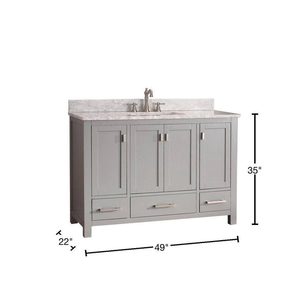 MODERO-VS36-CG Modero 48-in. Single Bathroom Vanity