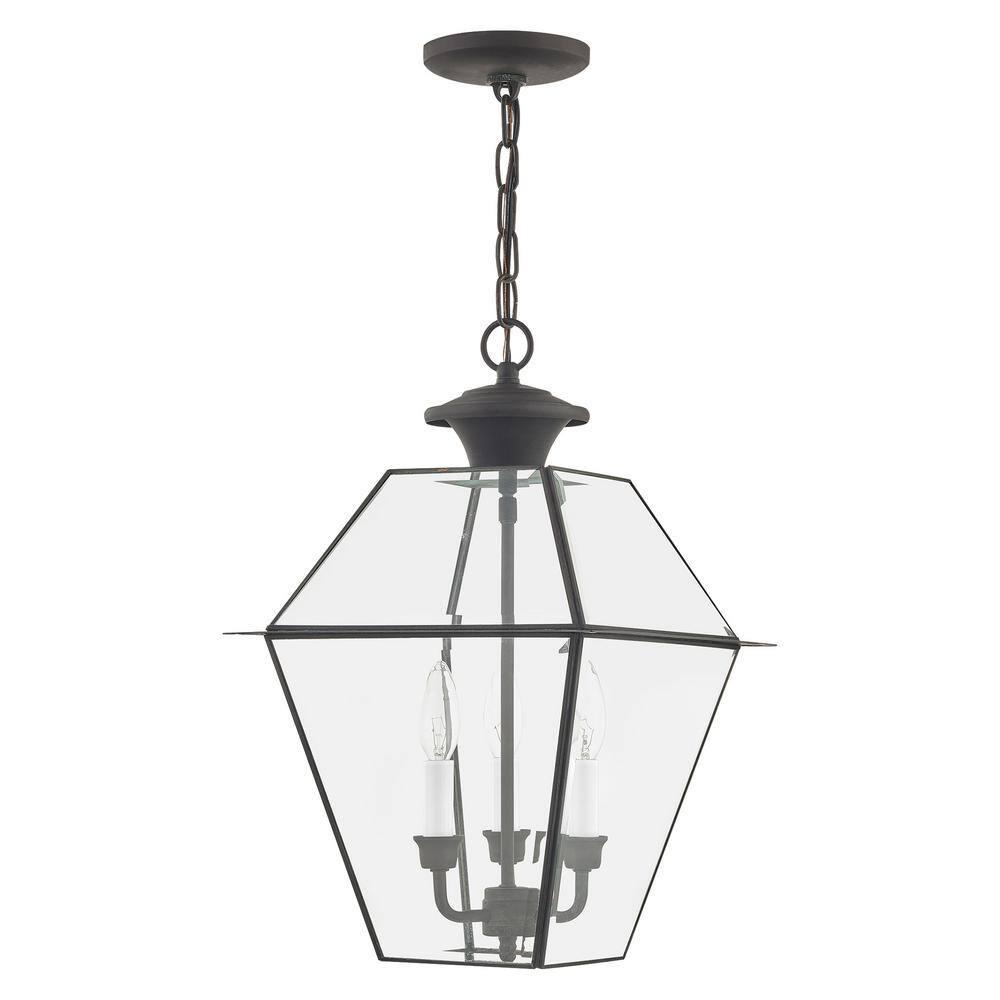 Livex Lighting Westover 3 Light Outdoor Chain Lantern