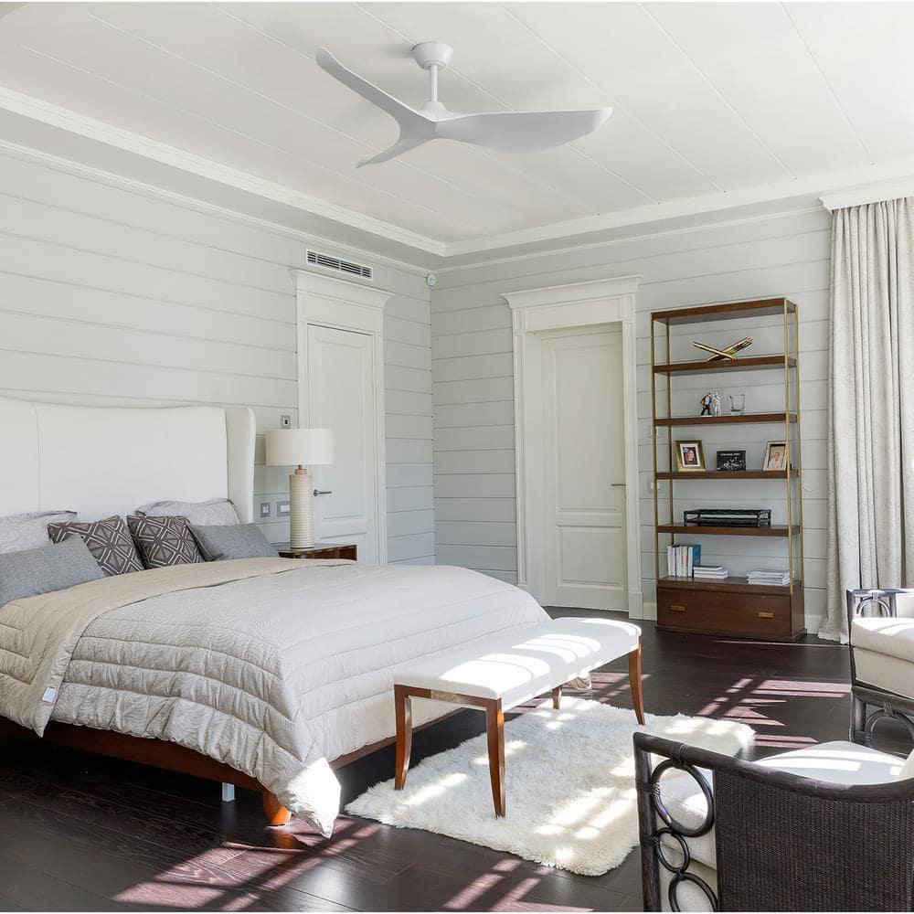 Sofucor 52'' Ceiling Fan Ceiling Fans without Lights for for Patios and Bedroom Black