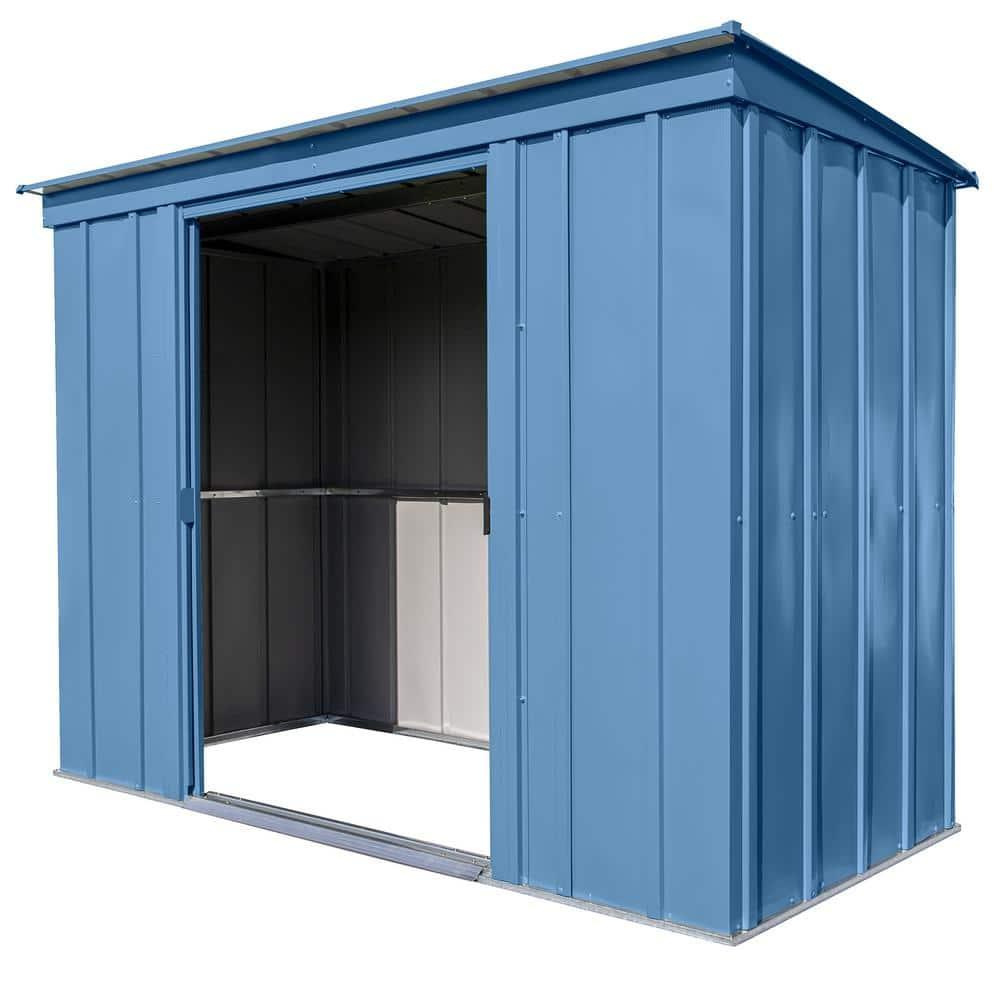 Arrow 8 ft. W x 4 ft. D Galvanized Steel Vertical Storage Shed