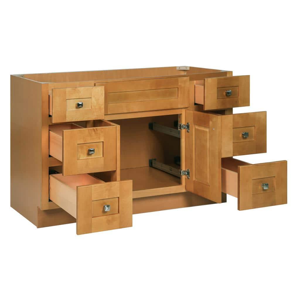 Design House Brookings 48 Inch Bathroom Vanity, Ready to Assemble, Solid Wood, Sherwin Williams – Design House, 599001-