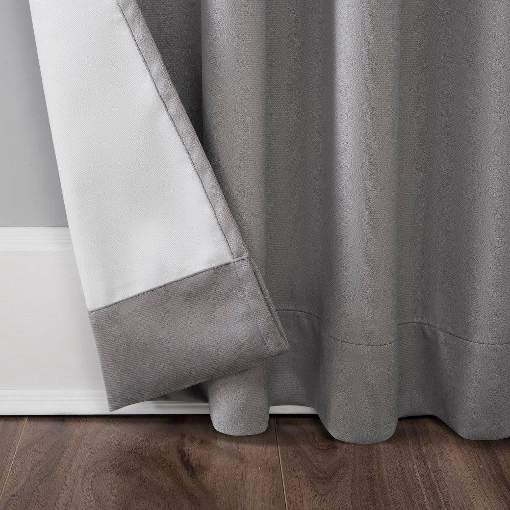 Sun Zero Velvet Noise Reducing Thermal Extreme 100% Blackout Back Tab Curtain Panel