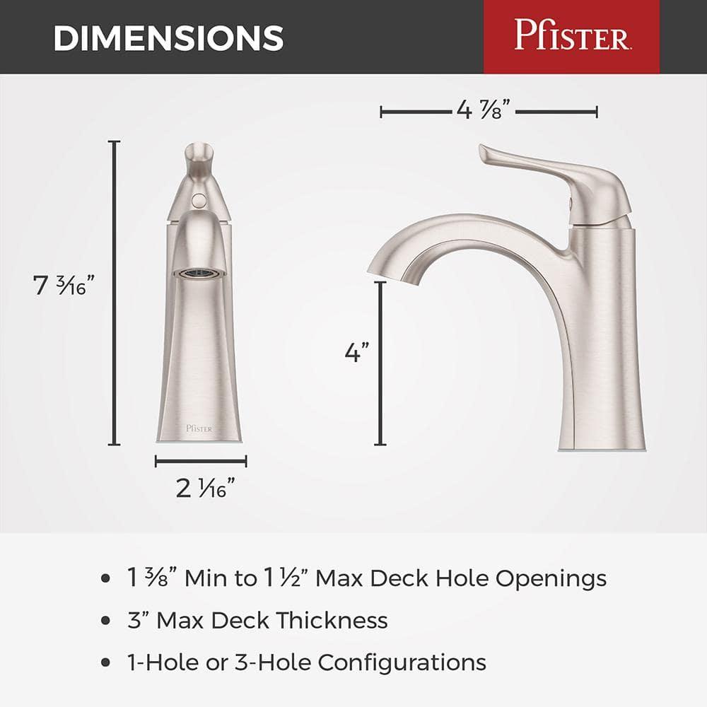 Willa Single Hole Bathroom Faucet with Drain Assembly