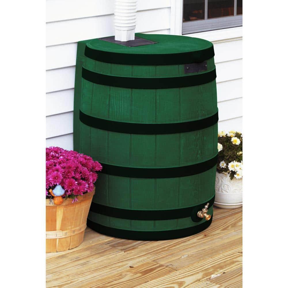 Good Ideas Good Ideas Rain Wizard Whiskey Style Rain Barrel with Overflow and Spigot