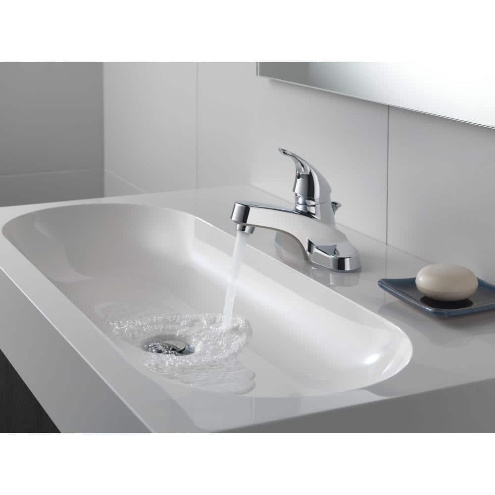 Core Centerset Bathroom Faucet with Drain Assembly, 2-handle Bathroom Sink Faucet