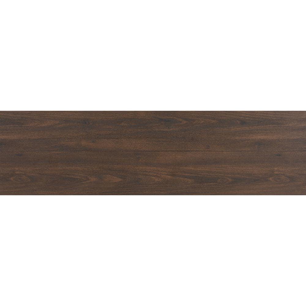Evelyn&Zoe Bowman Rectangular TV Stand for TV's up to 65", Alder Brown