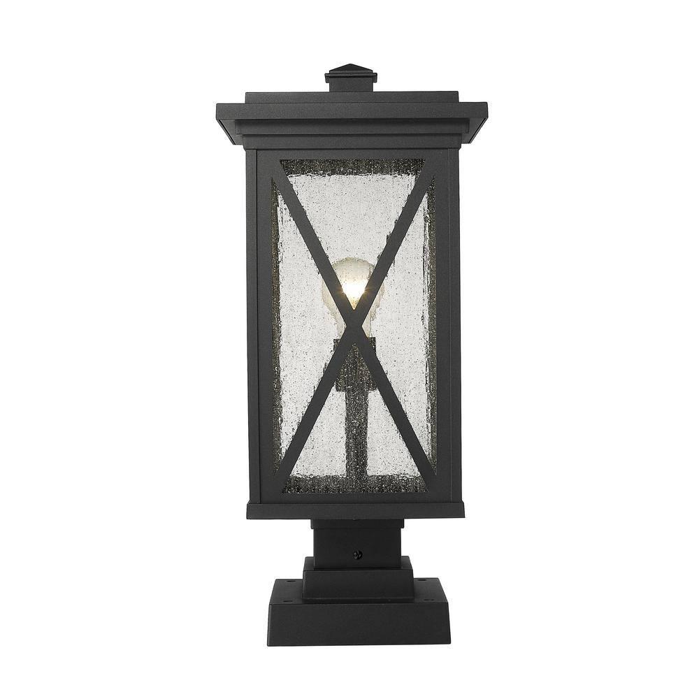 Z-Lite Brookside 1 - Light Lantern in  Black