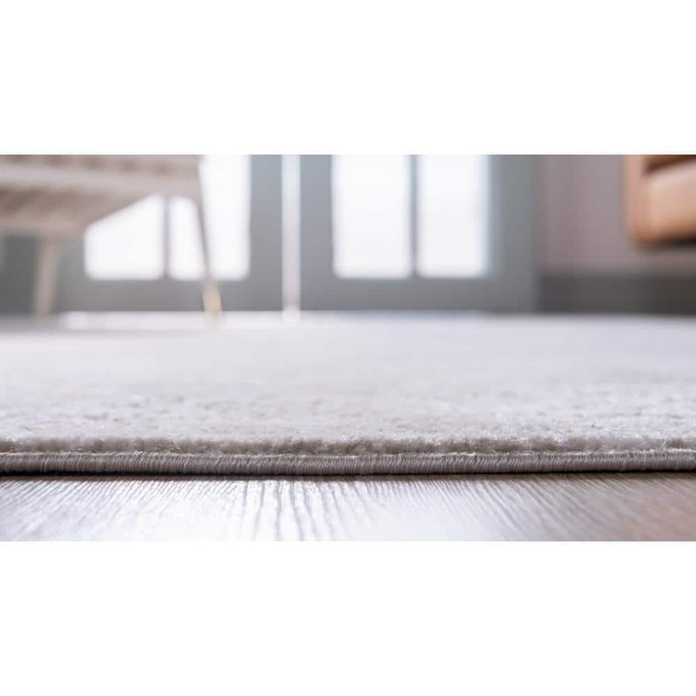 Unique Loom Portland Collection Area Rug - Canby (6' 1" Square Ivory/Beige)