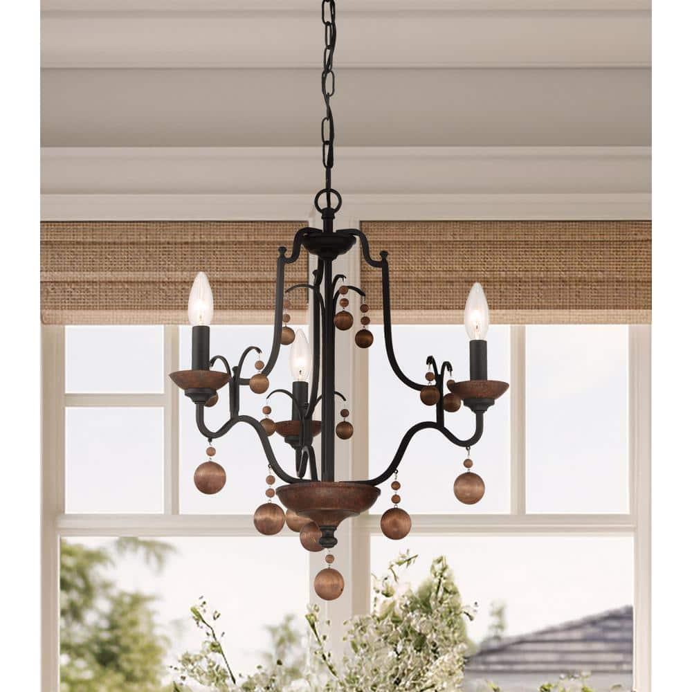 Minka Lavery - Colonial Charm - 3 Light Chandelier-21.5 Inches Tall and 18.75