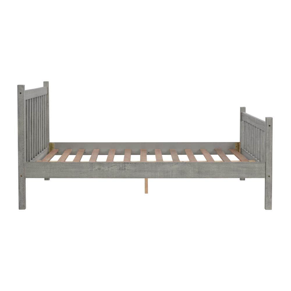 Alaterre Windsor Twin Wooden Weathered Beachhouse Farmhouse Industrial Bohemian Style Bed