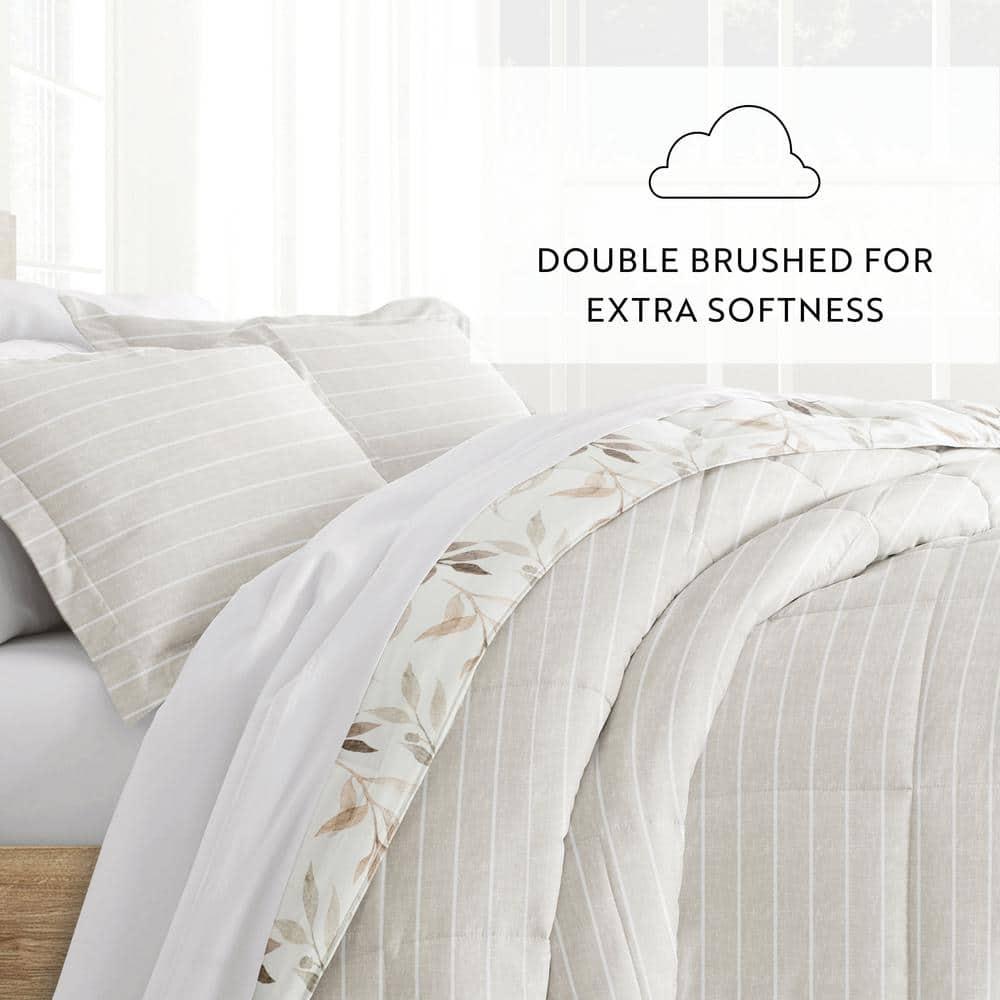 Becky Cameron All Season Down-Alternative Comforter Set in Foliage Stripe