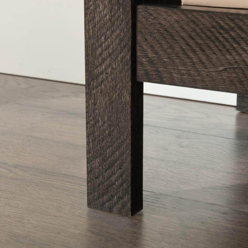 Sauder 41.85" 9 Cube Storage Bookcase Blade Walnut: Laminated Organizer, Transitional Style, MDF Construction
