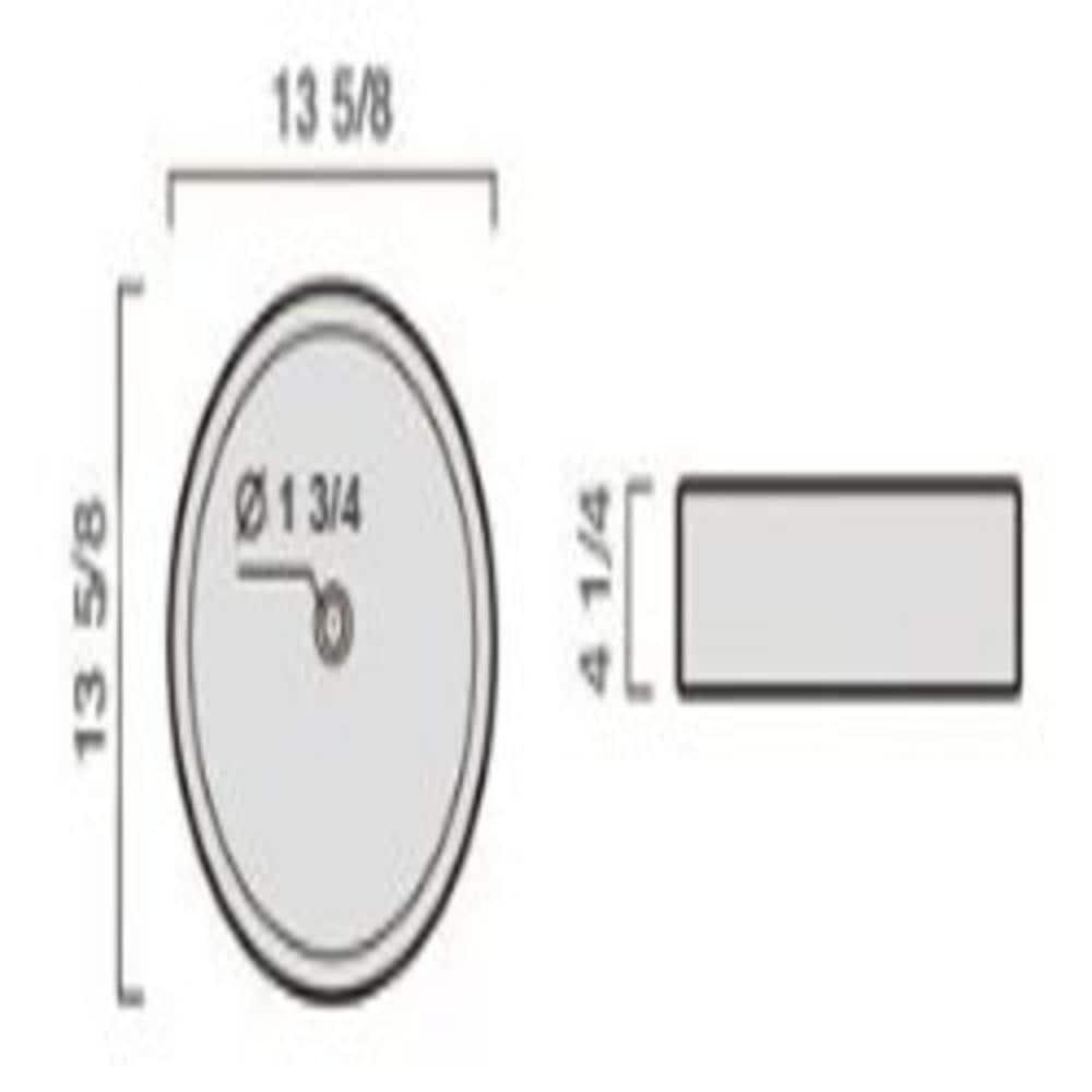 Elanti 1102 Elanti 13.63'' White Porcelain Circular Bathroom Sink