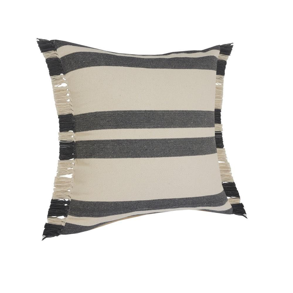 Rajani Home Roznick Fringed Cotton Throw Pillow