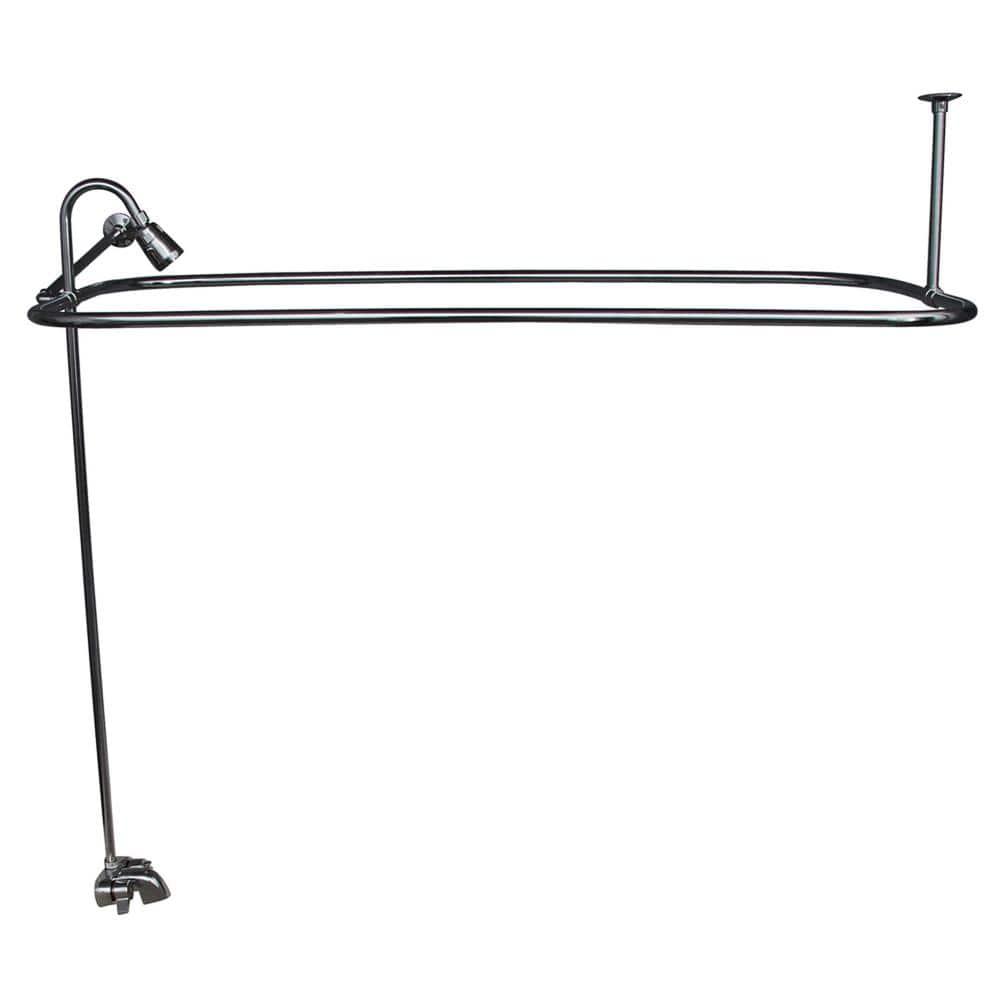 2 Handle Bathroom Clawfoot Tub Faucet with Diverter