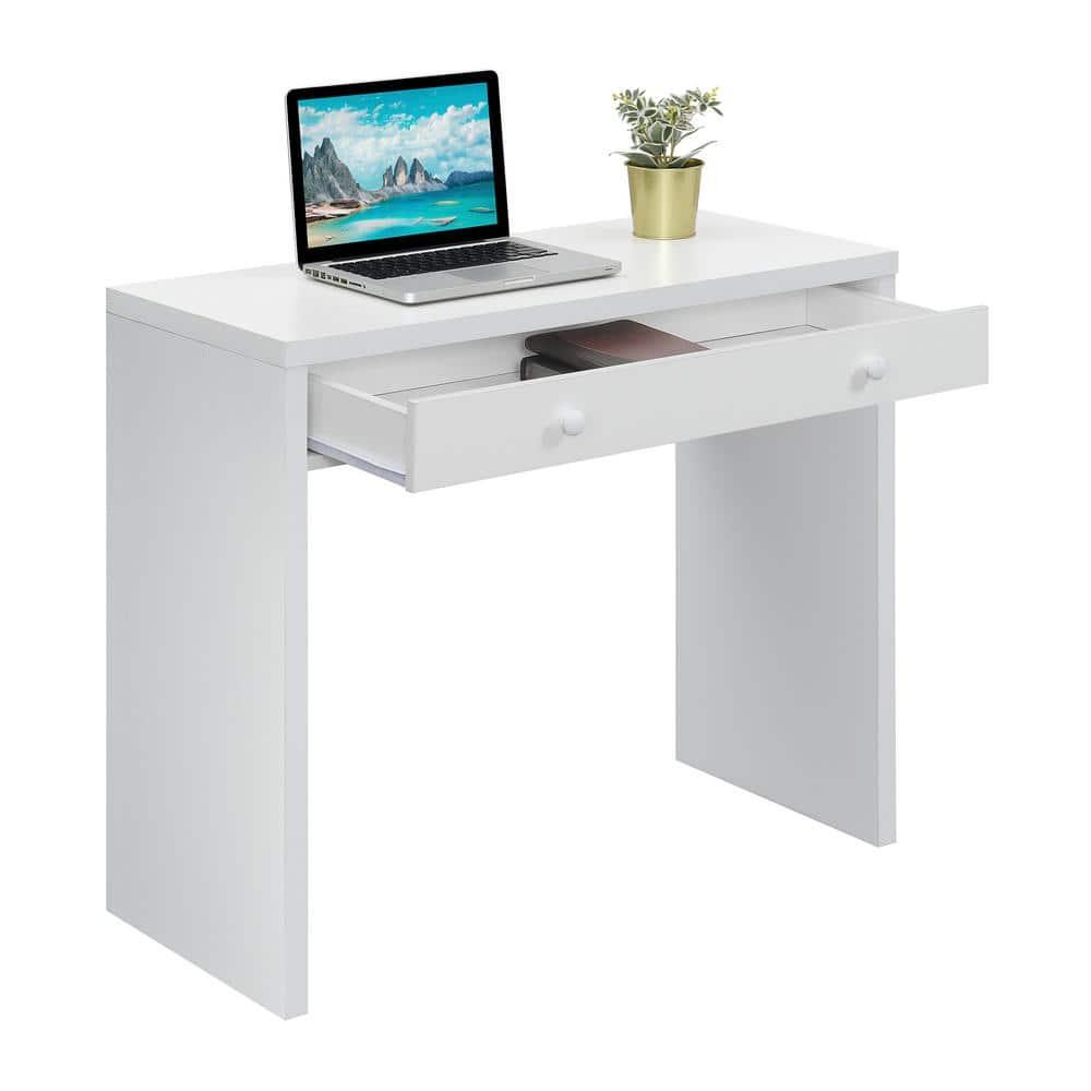 Convenience Concepts Northfield 30 inches Tall 1 Drawer 36-inch Desk, White, All Ages