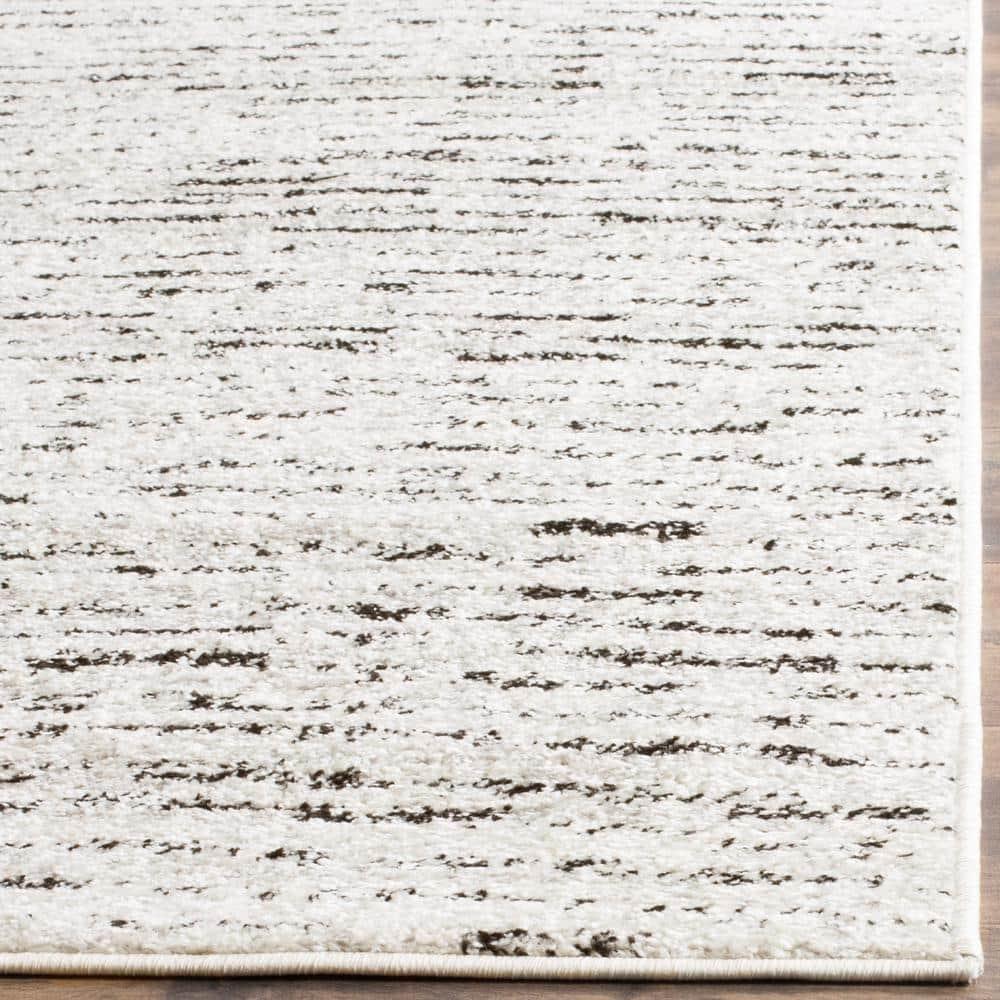 SAFAVIEH Adirondack Linnette Abstract Area Rug, Ivory/Silver, 4' x 4' Square