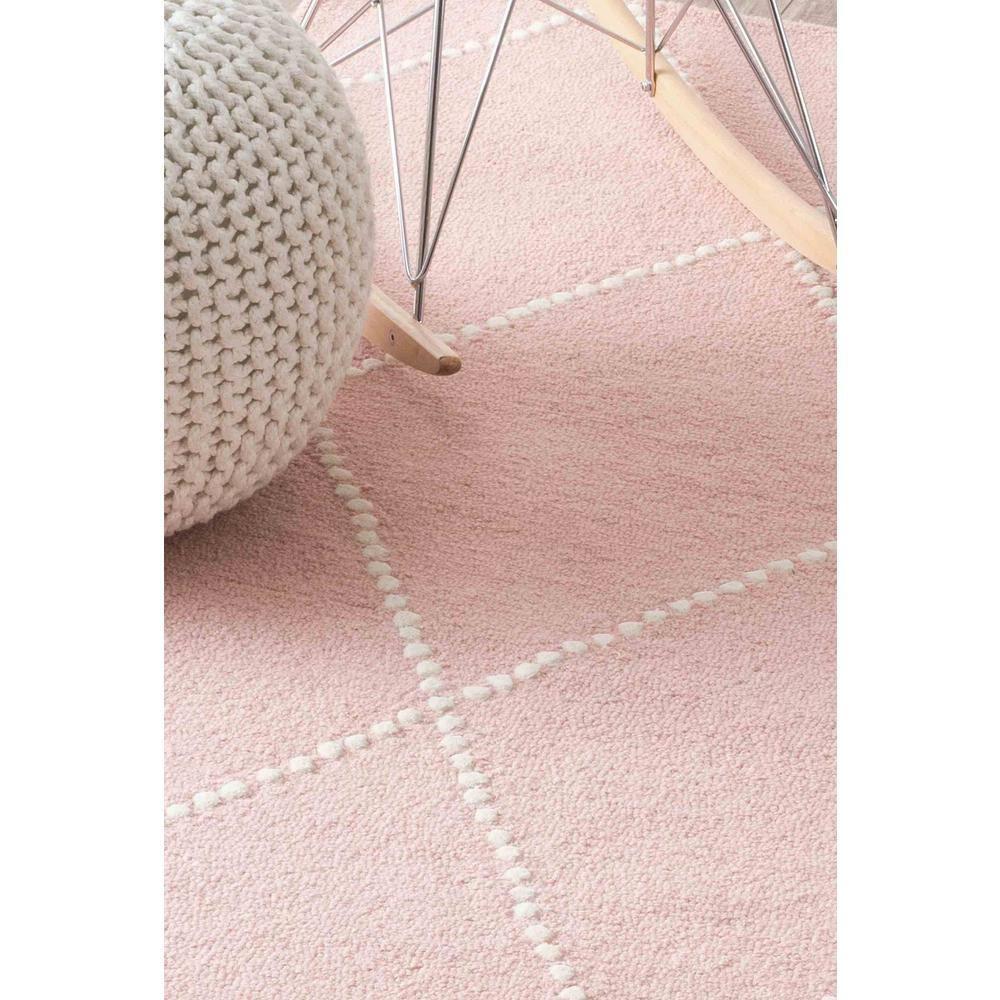 4'x6' Wool Hand Tufted Elvia Area Rug Baby Pink - nuLOOM