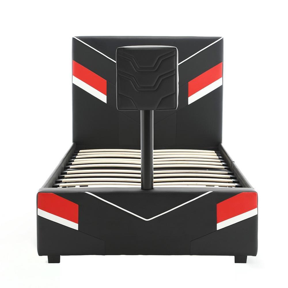 X Rocker Orion eSports Gaming Bed Frame with TV Mount, Child/Teen, Black/Red, Twin, 42.5" H