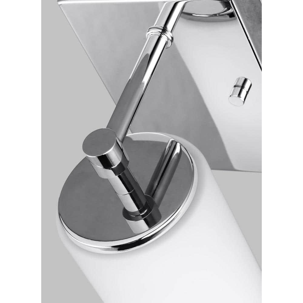 Sea Gull Lighting 4124601-05 Alturas Contemporary One Light Wall/Bath Sconce Vanity Style Fixture, Chrome Finish