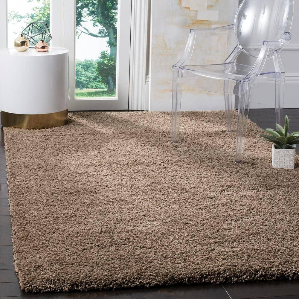 California Shag SG151 Power Loomed Indoor Accent Rug - Taupe - 3'x5' - Safavieh