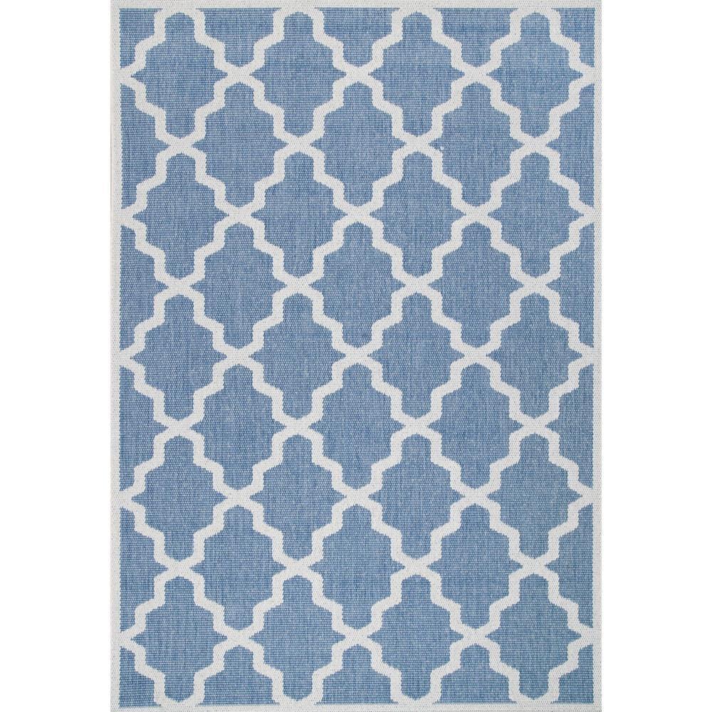 nuLOOM Gina Moroccan Indoor/Outdoor Accent Rug, 3' x 5', Blue