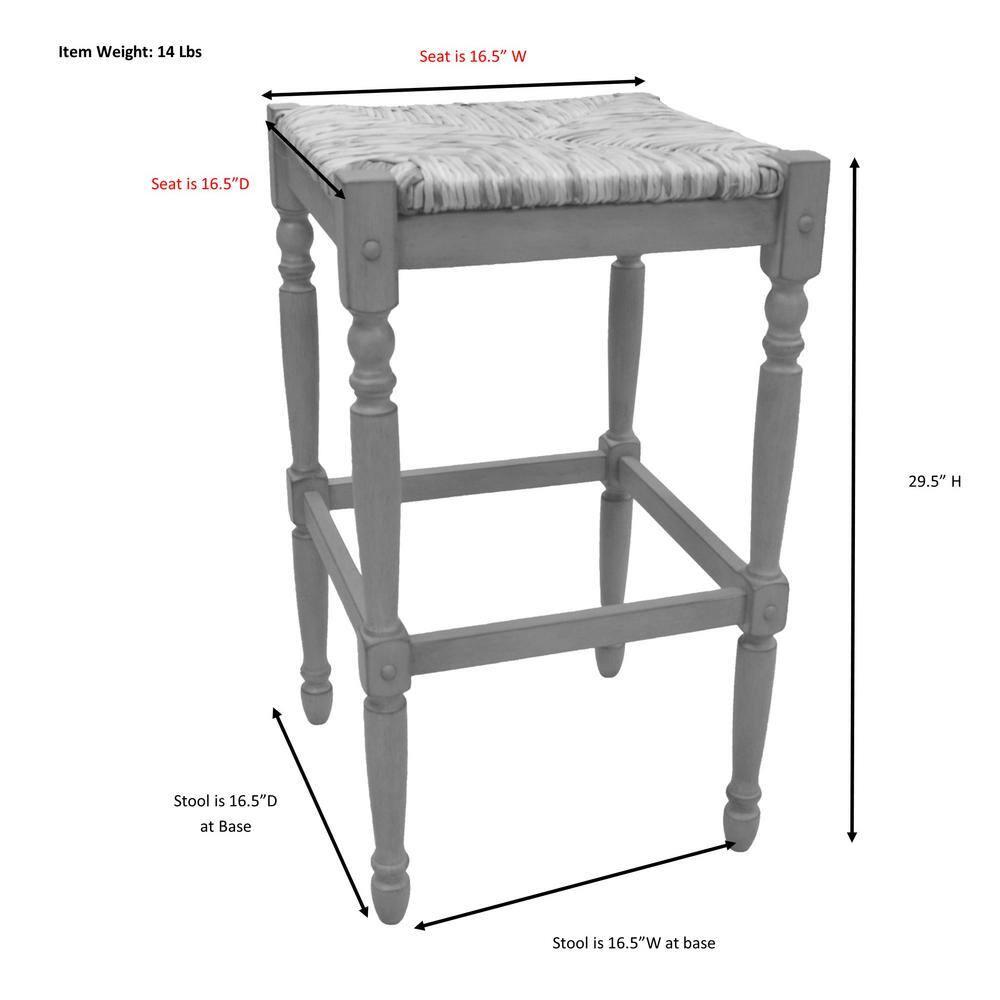 Carolina Classics Frederick 29" Bar stool in Black