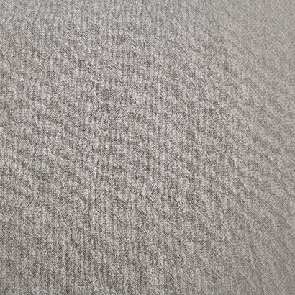 52"X84" Archaeo Light Filtering Outdoor Washed Cotton Twist Tab Curtain Panel Silver Gray: Grey Window Curtains