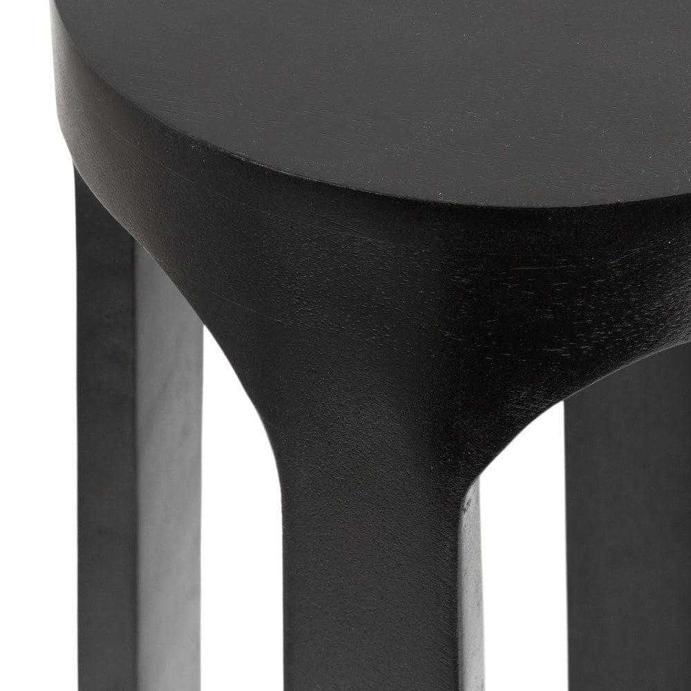 Kate and Laurel Dahl Wood Drink Table, 8x8x23, Black